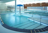 indoor swimming pool entry area